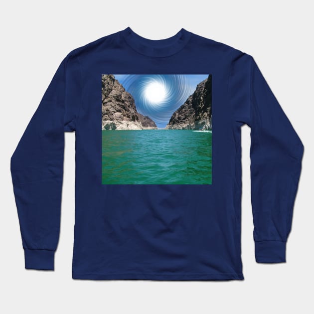 Lake Mead Vortex, Las Vegas Long Sleeve T-Shirt by tommysphotos